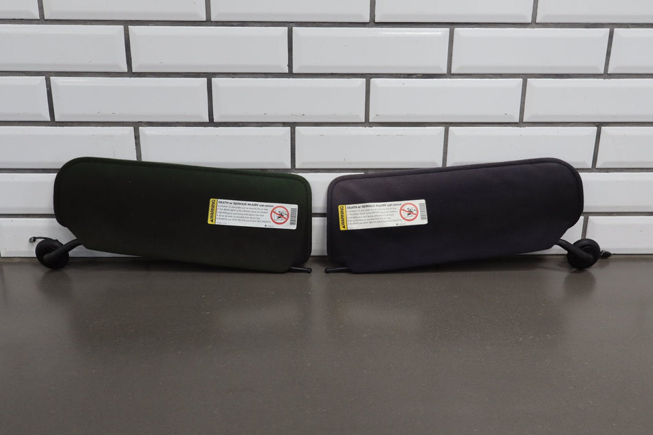 1997-2004 Chevrolet Corvette C5 Sun Visor Pair Black OEM
