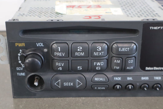 1997 - 2004 Chevrolet Corvette Radio 12370293 OEM