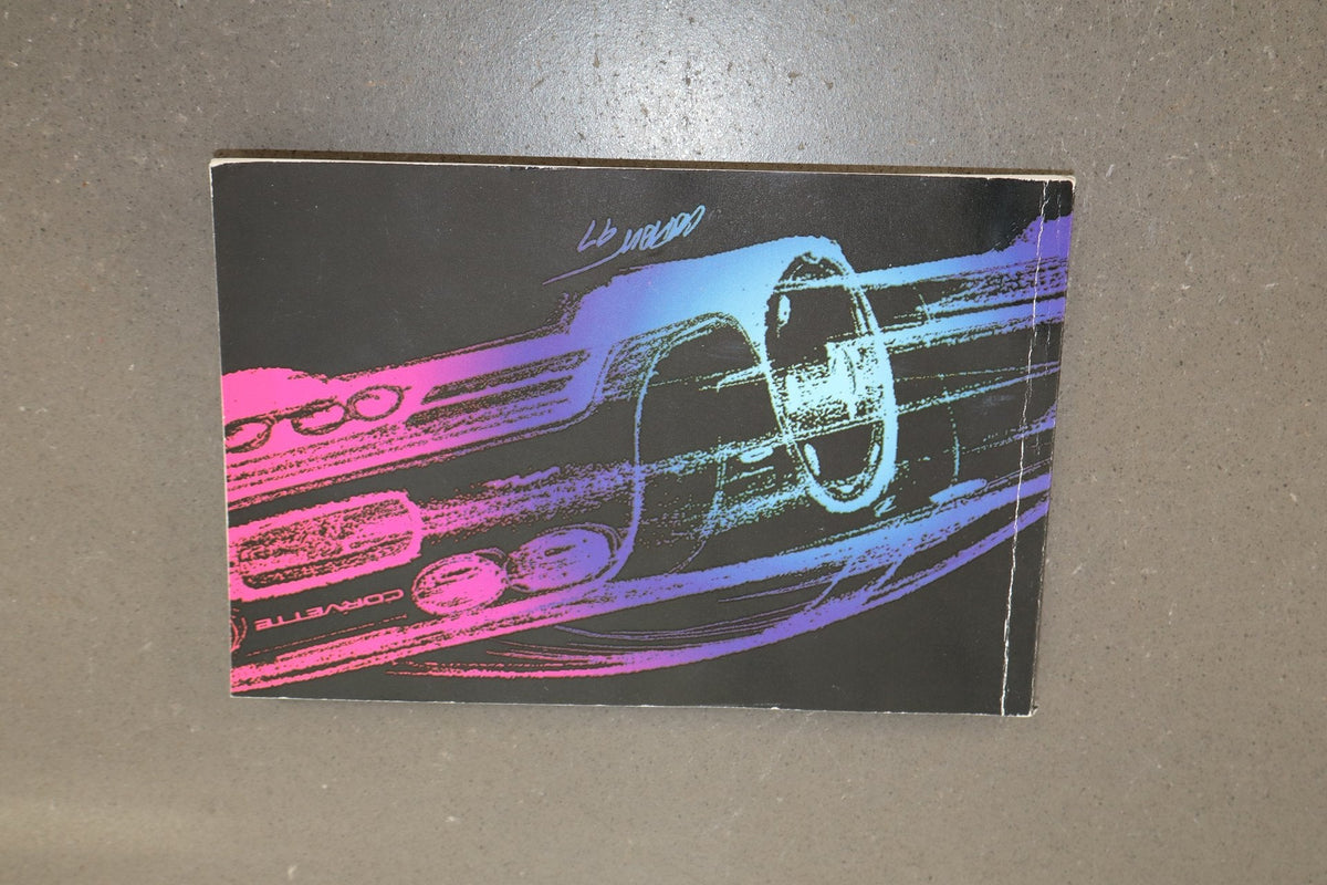 1997 Chevrolet Corvette C5 Owners Manual With Pouch