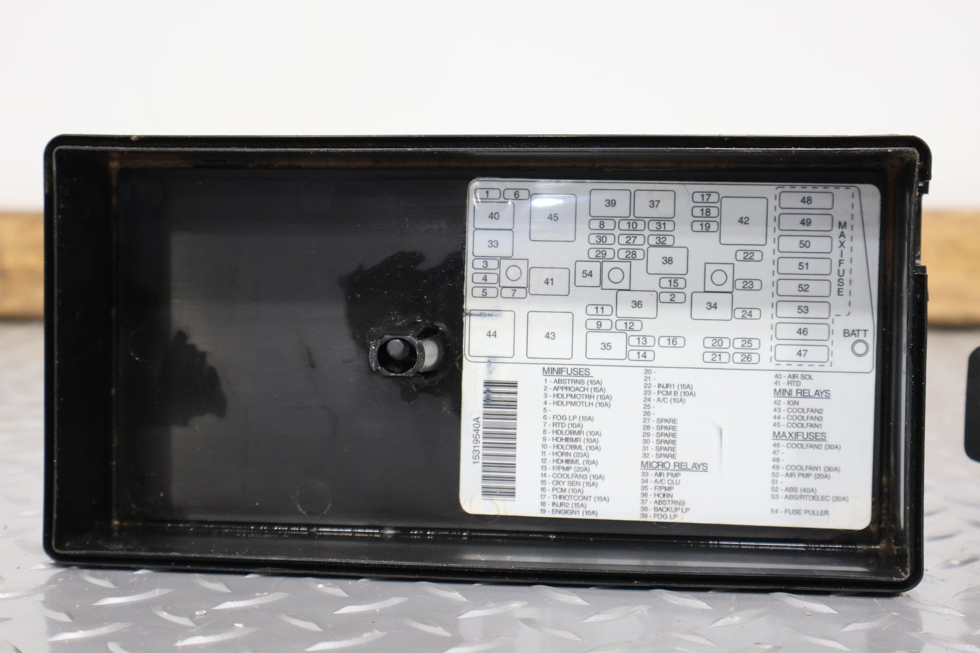 1997 Chevrolet Corvette- Engine Fuse Box
