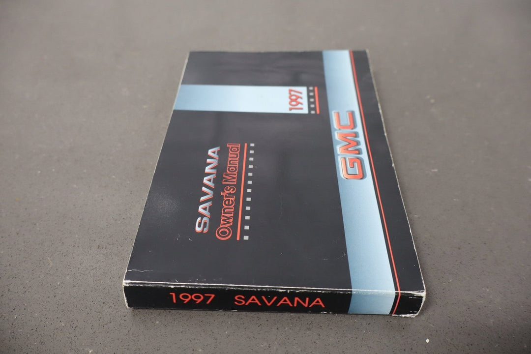 1997 GMC Savana Van Owners Handbook OEM