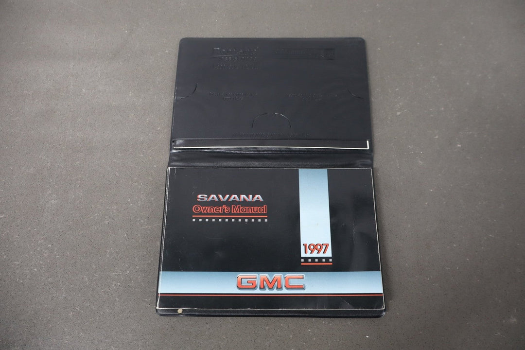 1997 GMC Savana Van Owners Handbook OEM