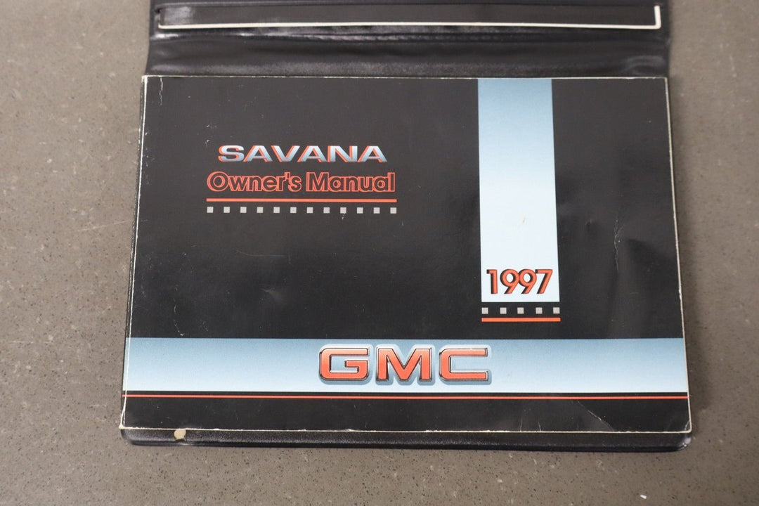 1997 GMC Savana Van Owners Handbook OEM