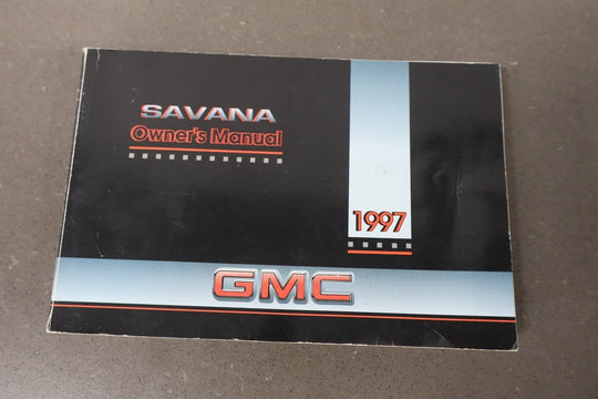 1997 GMC Savana Van Owners Handbook OEM