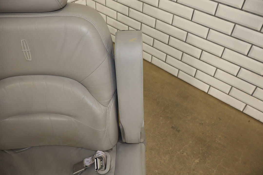 1997 Lincoln Town Car Right Front Passenger Power Leather Seat - Lt. Graphite D2
