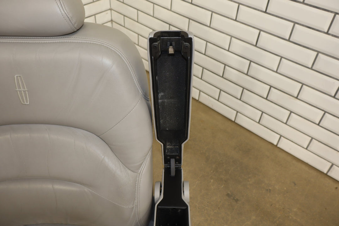 1997 Lincoln Town Car Right Front Passenger Power Leather Seat - Lt. Graphite D2