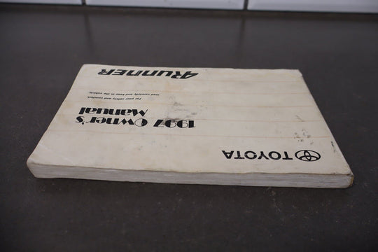 1997 Toyota 4Runner Owners Handbook OEM