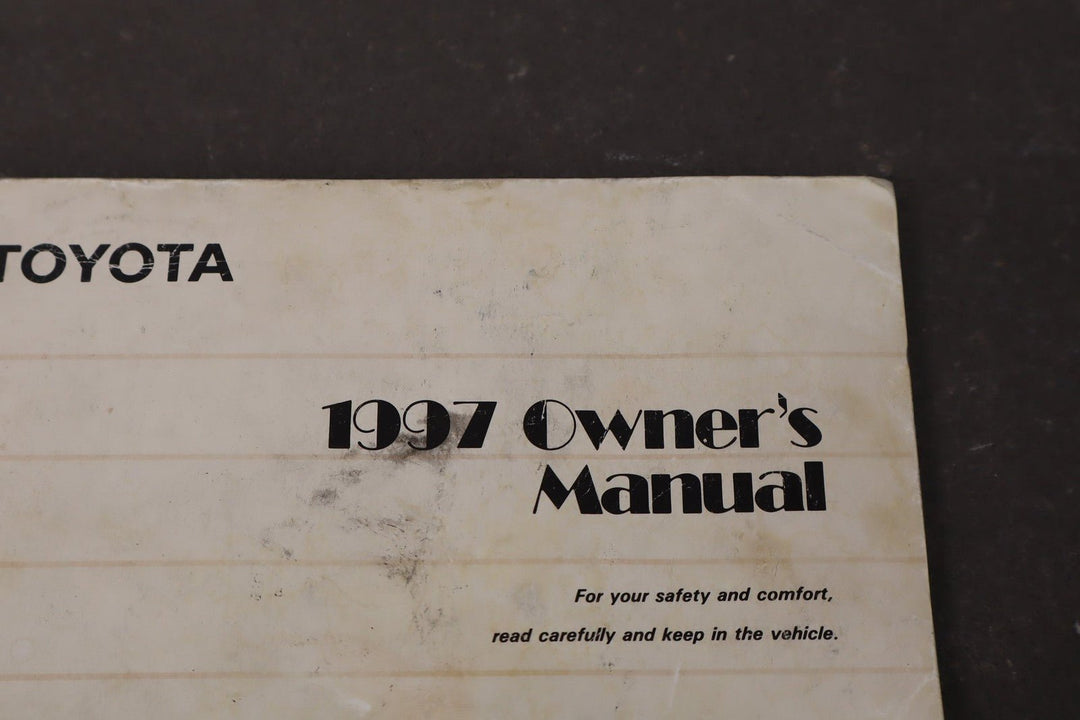 1997 Toyota 4Runner Owners Handbook OEM
