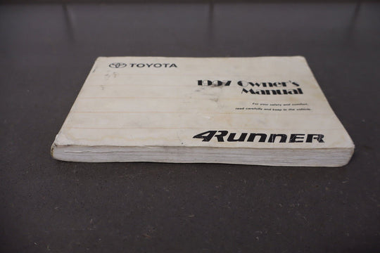 1997 Toyota 4Runner Owners Handbook OEM