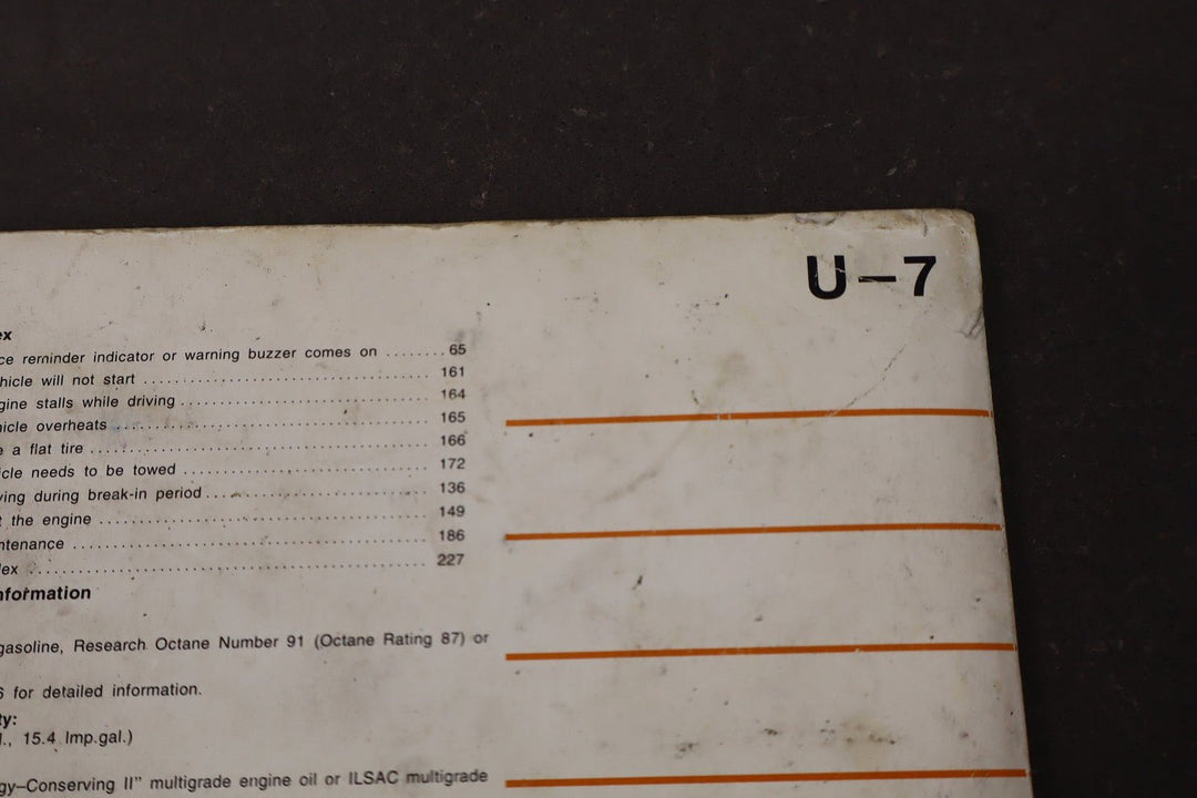 1997 Toyota 4Runner Owners Handbook OEM