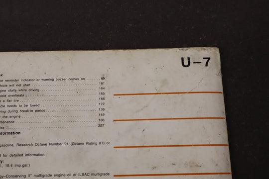 1997 Toyota 4Runner Owners Handbook OEM