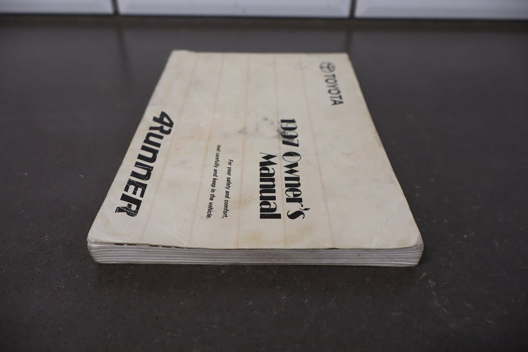 1997 Toyota 4Runner Owners Handbook OEM