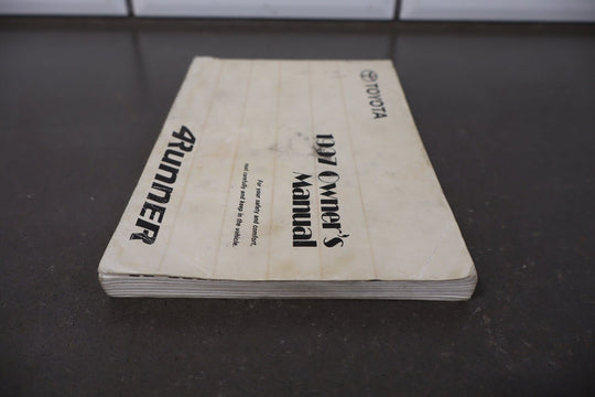1997 Toyota 4Runner Owners Handbook OEM