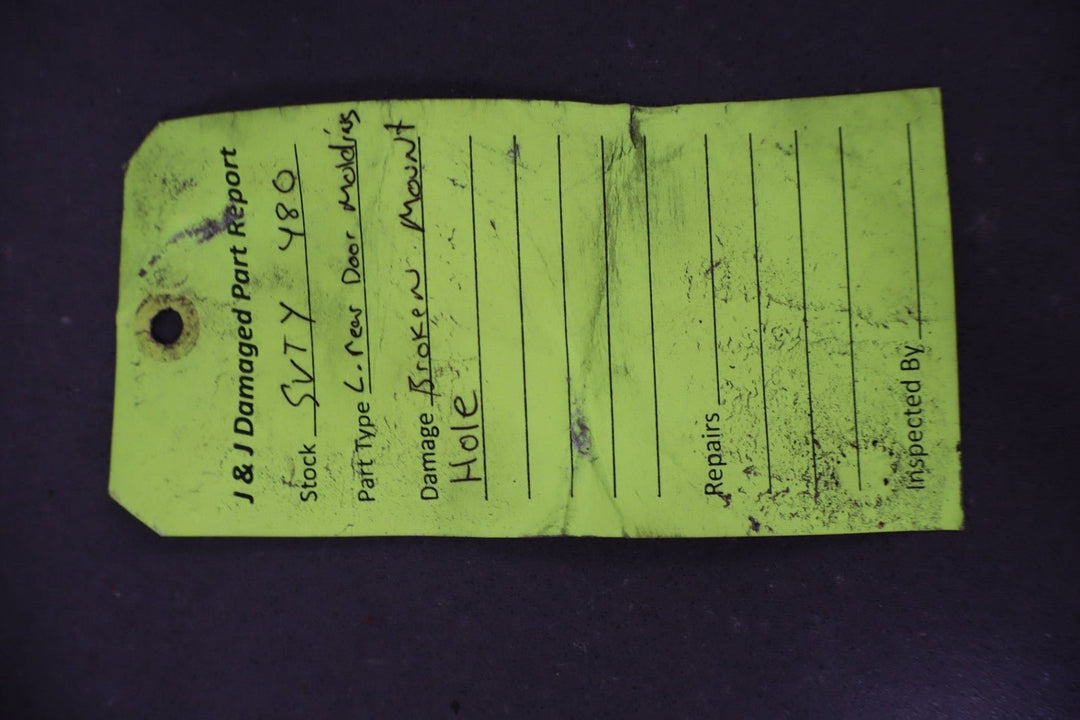 1997 Toyota Land Cruiser Left Rear Door Mounted Molding *White 040