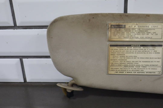 1997 Toyota Land Cruiser Single (1) Left Sun Visor OEM