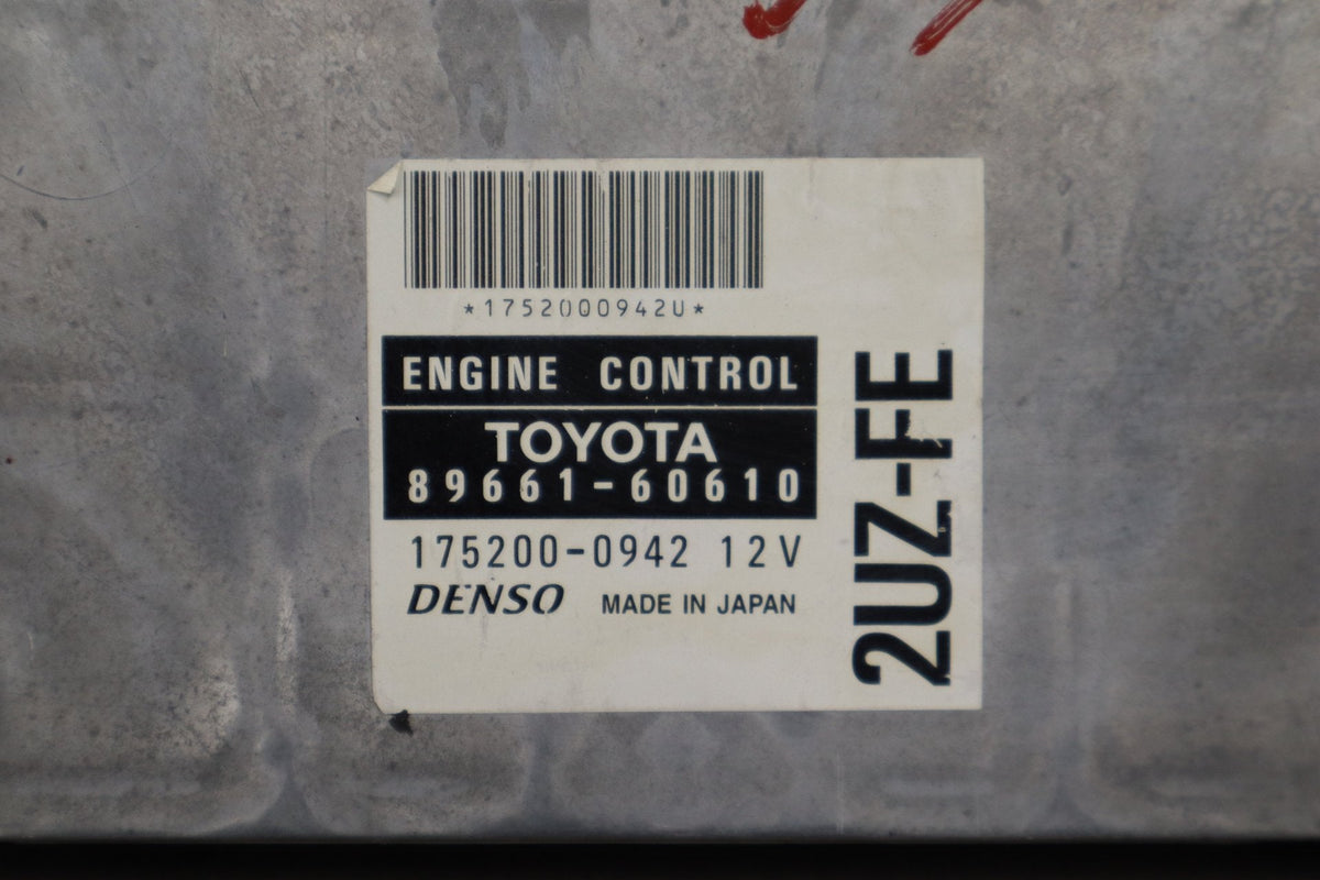 1998-1999 Lexus LX470 4.7L 2UZFE Engine Computer 8966160611
