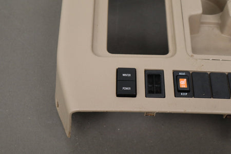 1998-2002 Isuzu Trooper Floor Shifter Bezel, Front Center Console Beige OEM
