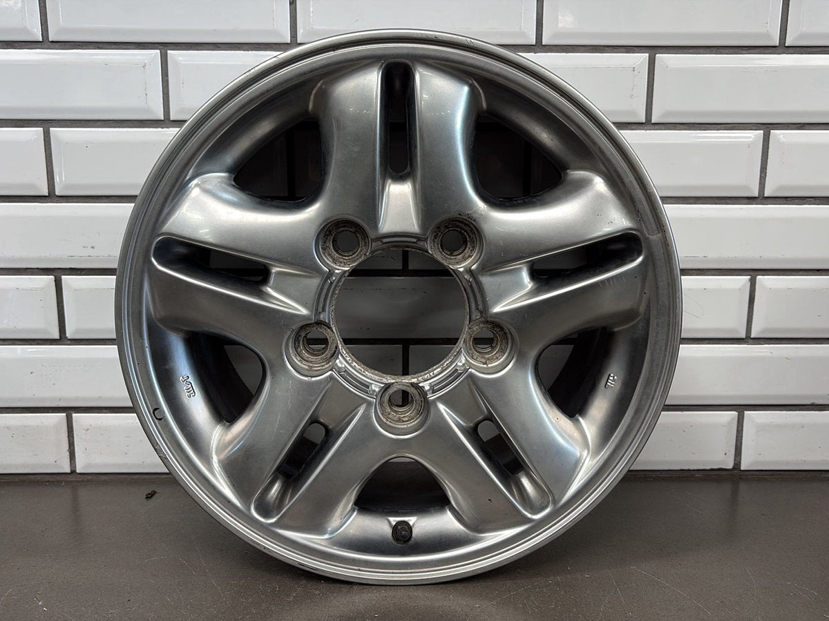 1998-2002 Lexus LX470 (J100) 16x8 OEM Chrome Wheels (4) + Silver Spare (Rust)