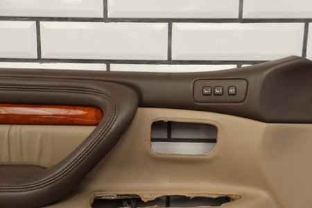 1998-2002 Lexus LX470 Left Front Door Trim Panel Ivory 003