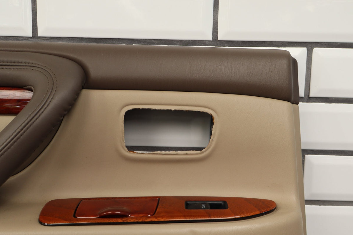 1998-2002 Lexus LX470 Left Rear Door Trim Panel Ivory 003