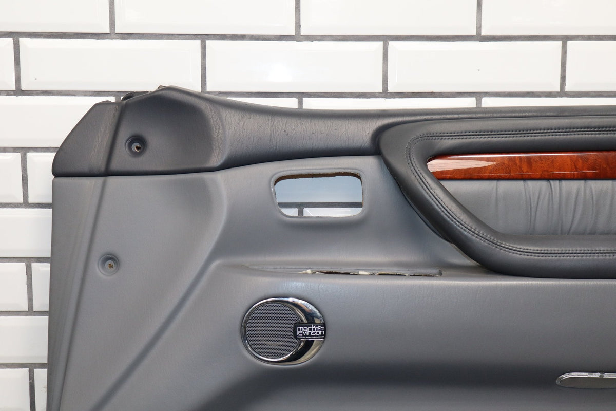 1998-2002 Lexus LX470 Right Front Door Trim Panel Gray 10