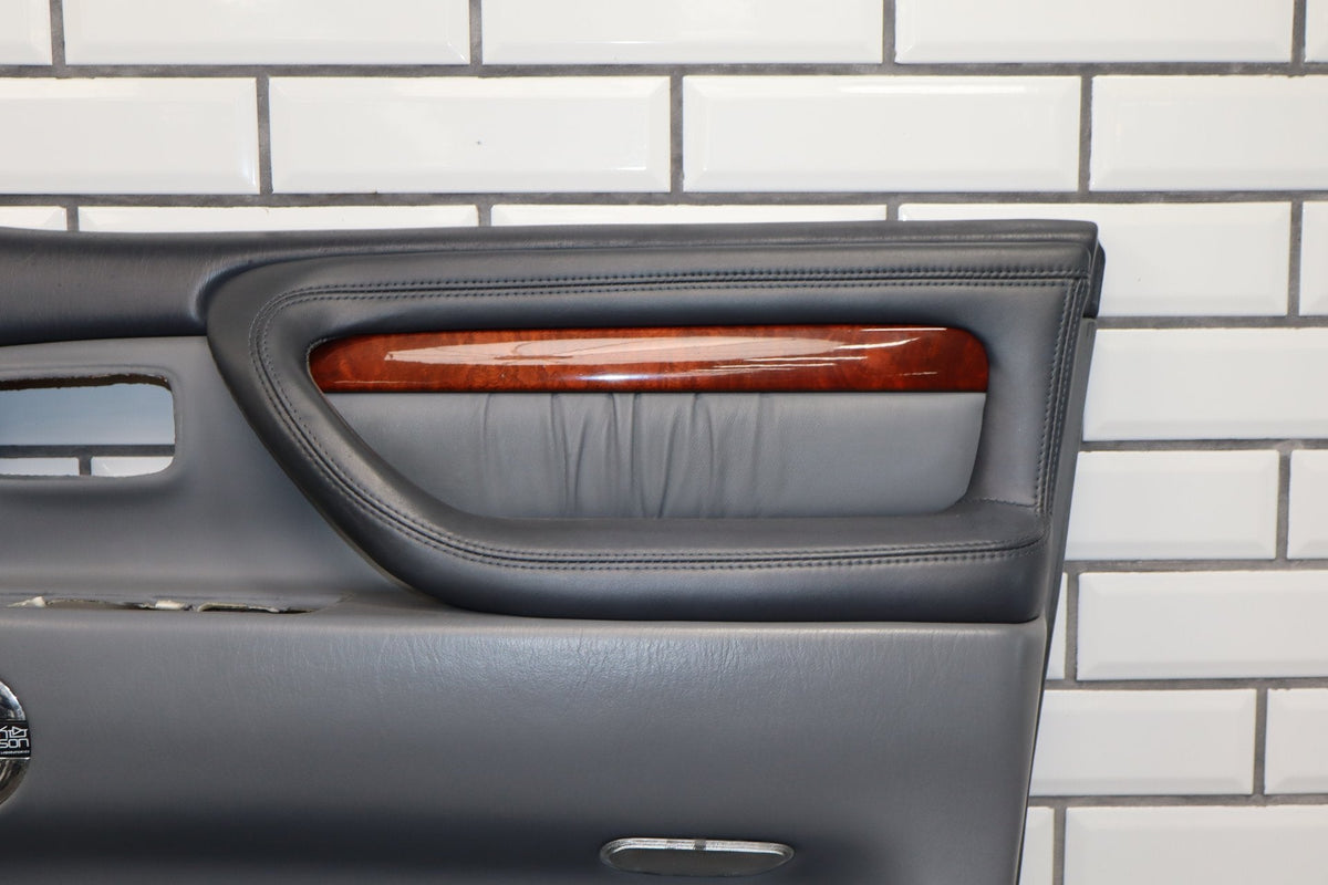 1998-2002 Lexus LX470 Right Front Door Trim Panel Gray 10