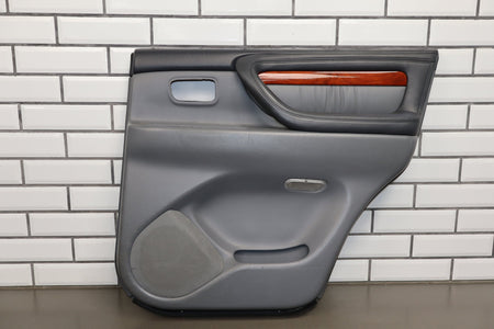 1998-2002 Lexus LX470 Right Rear Door Trim Panel Gray 10