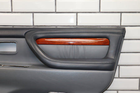 1998-2002 Lexus LX470 Right Rear Door Trim Panel Gray 10