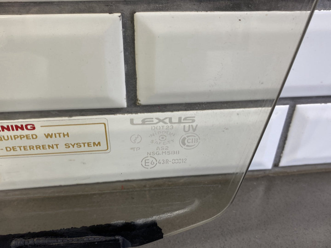 1998 - 2003 Lexus LX470 Left Front Door Window 6810260241 OEM