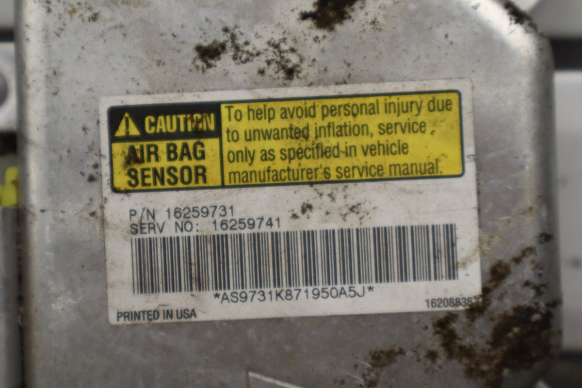 1998 Chevrolet Corvette Airbag Module/Sensor OEM 16259731