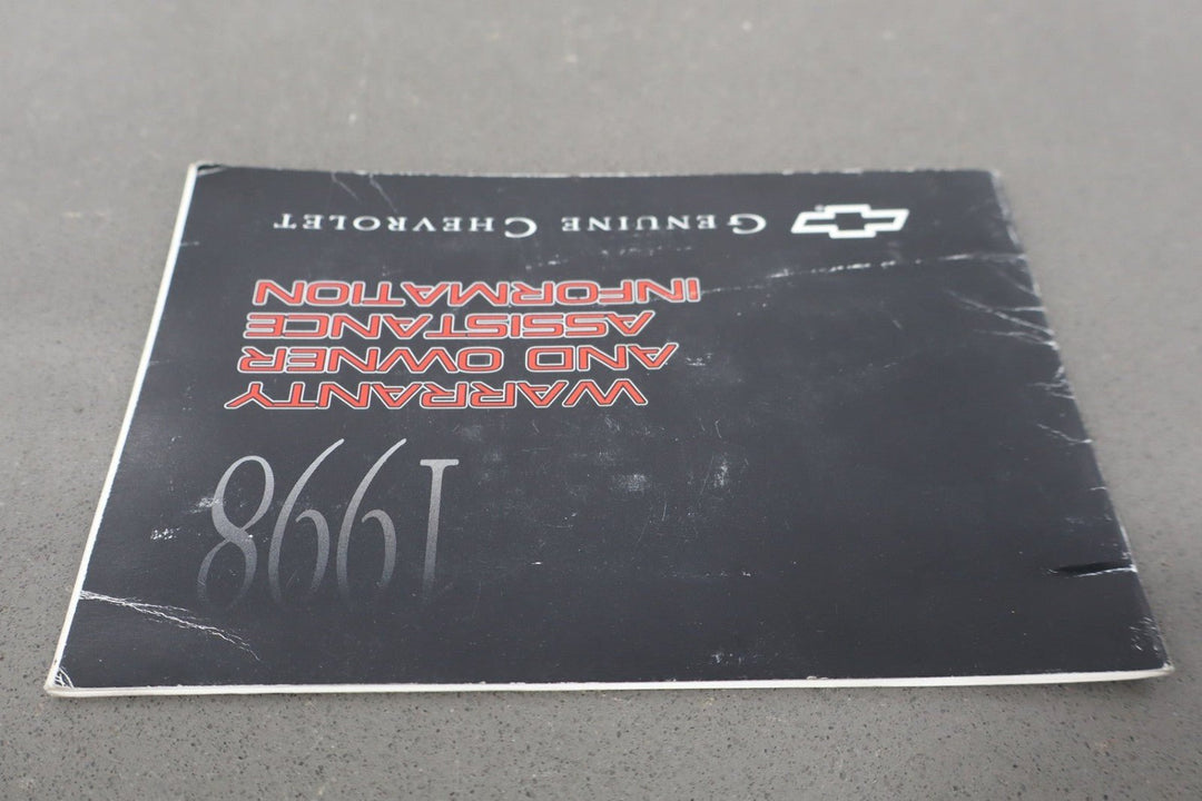 1998 Chevrolet Corvette Owners Handbook OEM