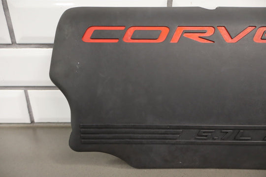 1999 - 2000 C5 Corvette 5.7L V8 LS1 Engine Fuel Rail Covers Pair Black