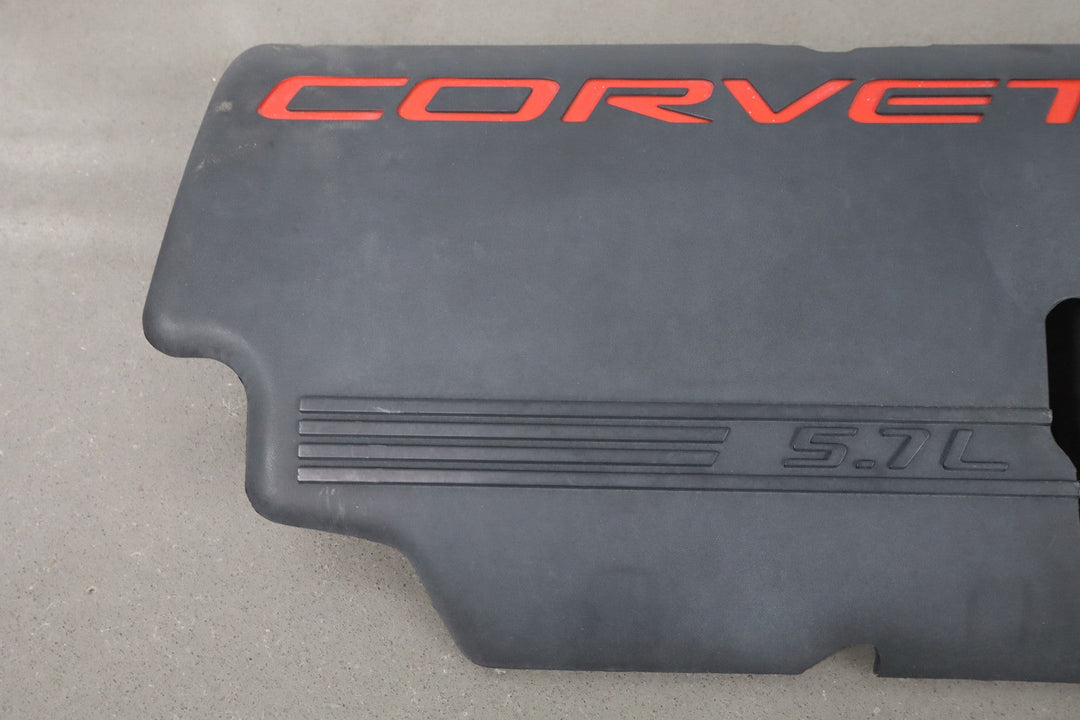 1999 - 2000 C5 Corvette 5.7L V8 LS1 Engine Fuel Rail Covers Pair Black