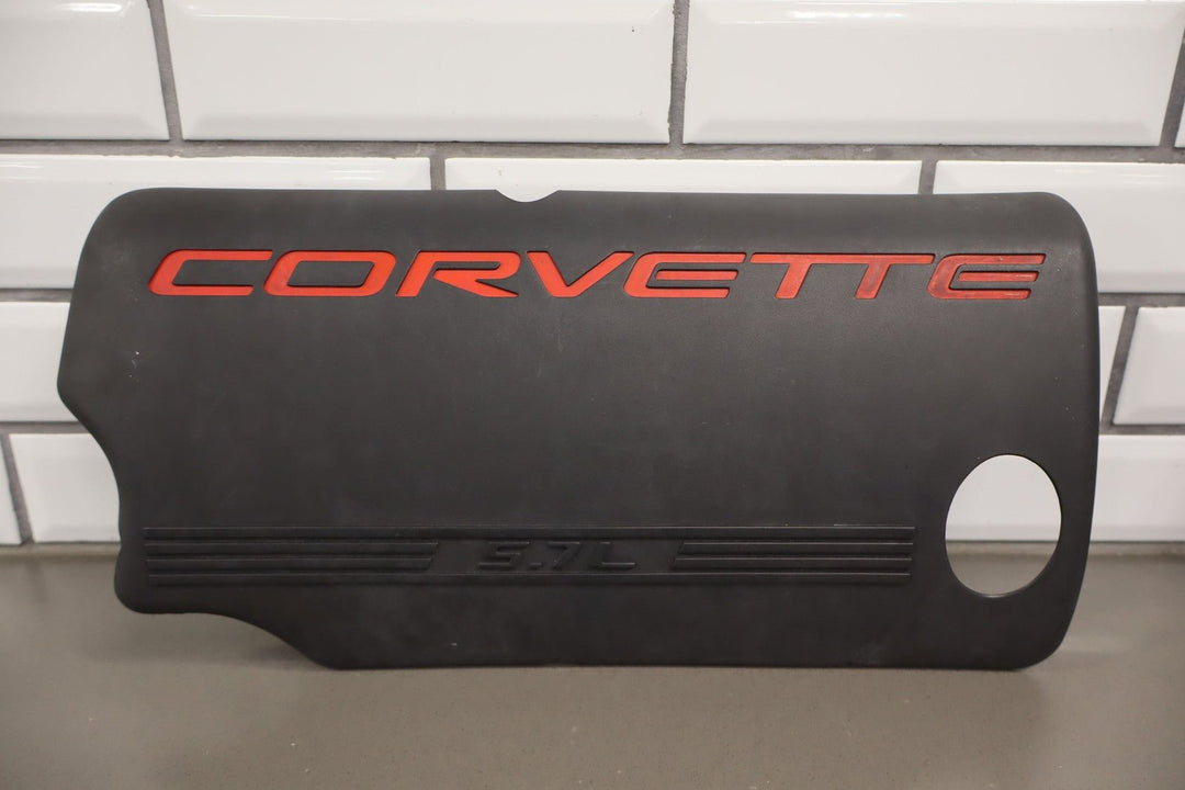 1999 - 2000 C5 Corvette 5.7L V8 LS1 Engine Fuel Rail Covers Pair Black