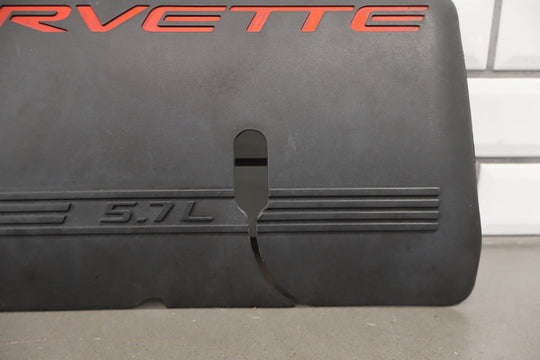 1999 - 2000 C5 Corvette 5.7L V8 LS1 Engine Fuel Rail Covers Pair Black
