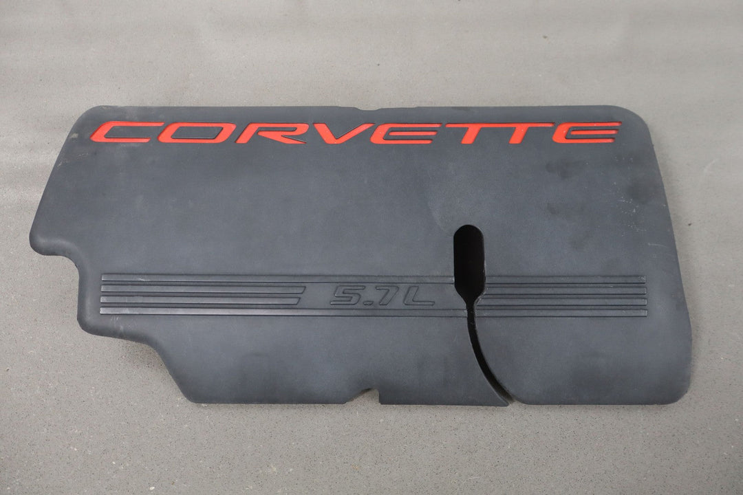 1999 - 2000 C5 Corvette 5.7L V8 LS1 Engine Fuel Rail Covers Pair Black