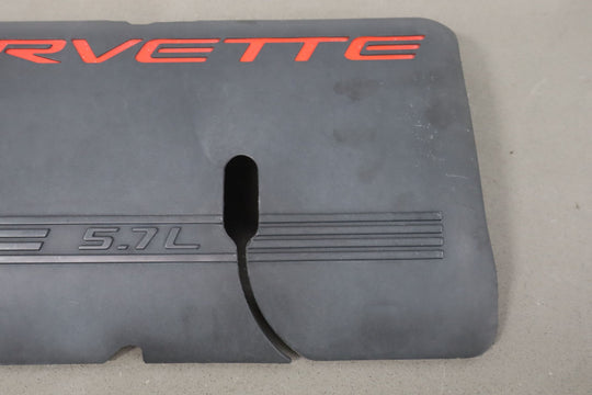 1999 - 2000 C5 Corvette 5.7L V8 LS1 Engine Fuel Rail Covers Pair Black