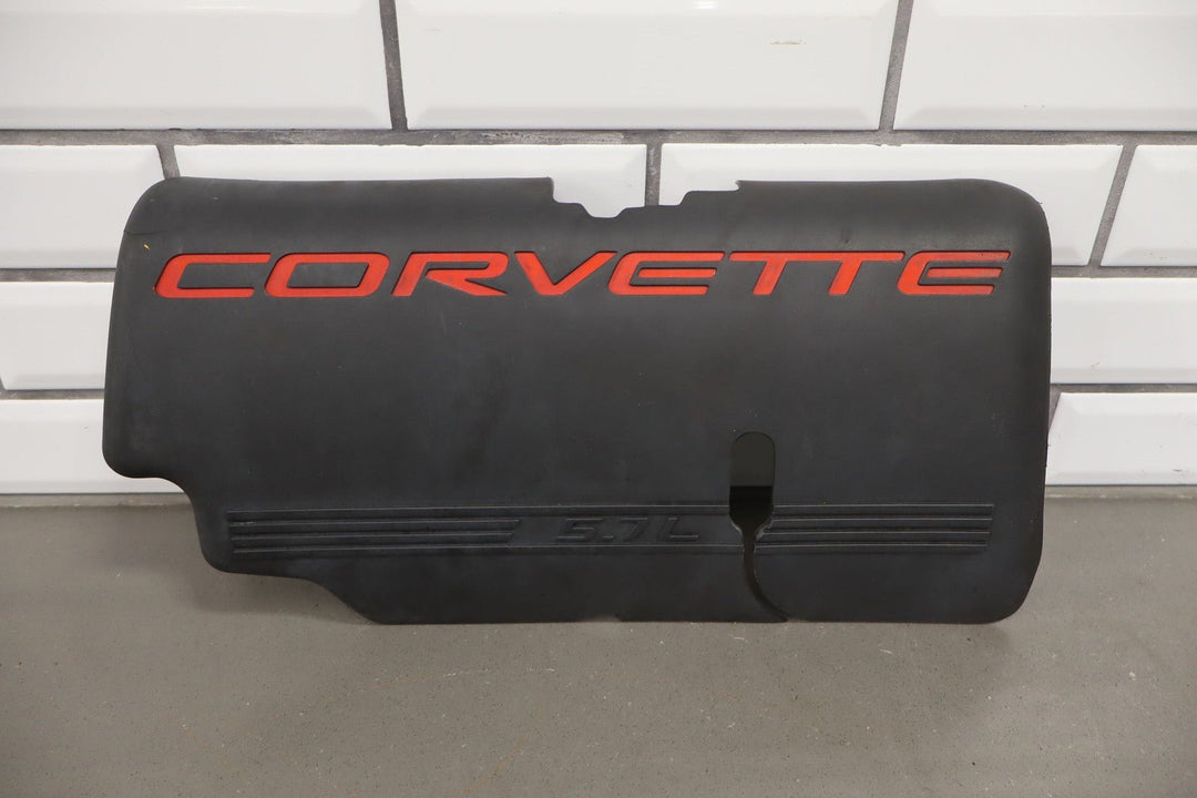 1999 - 2000 C5 Corvette 5.7L V8 LS1 Engine Fuel Rail Covers Pair Black