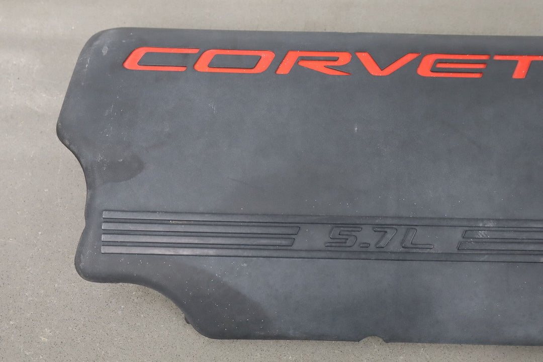 1999 - 2000 C5 Corvette 5.7L V8 LS1 Engine Fuel Rail Covers Pair Black