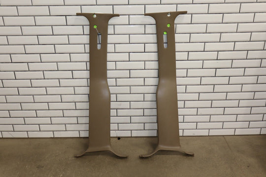 1999 - 2000 Cadillac Escalade Pair - Interior B Pillar Trim OEM Shale