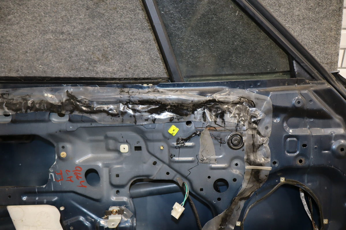 1999-2000 Mazda MX-5 Miata Left Front Door Twilight Blue MIca 12K