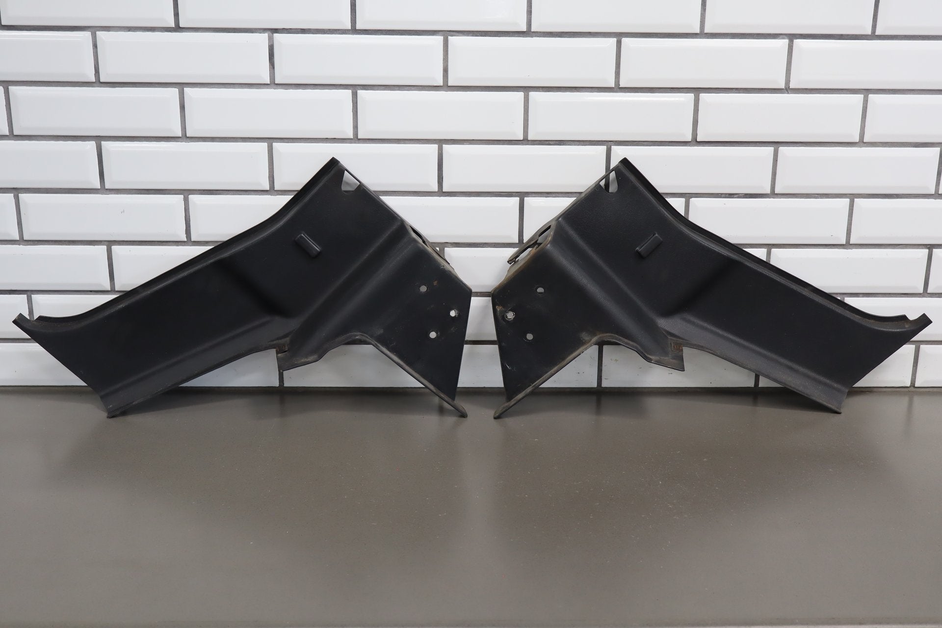 1999-2000 Mazda MX-5 Miata NB1- Pair- Interior B Pillar Trim Black