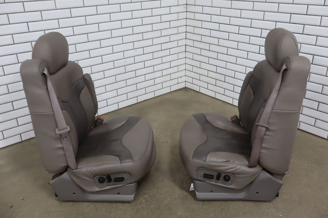 1999 - 2002 Chevy GMC Silverado Sierra Crew Cab Leather Seat Set Front/Rear