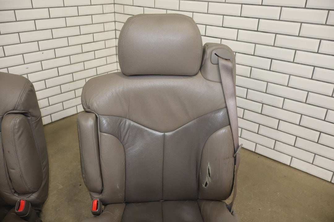 1999 - 2002 Chevy GMC Silverado Sierra Crew Cab Leather Seat Set Front/Rear