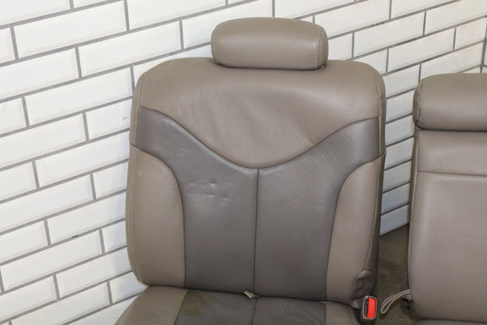 1999 - 2002 Chevy GMC Silverado Sierra Crew Cab Leather Seat Set Front/Rear
