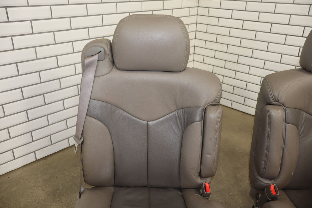 1999 - 2002 Chevy GMC Silverado Sierra Crew Cab Leather Seat Set Front/Rear