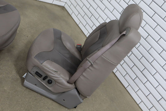 1999 - 2002 Chevy GMC Silverado Sierra Crew Cab Leather Seat Set Front/Rear