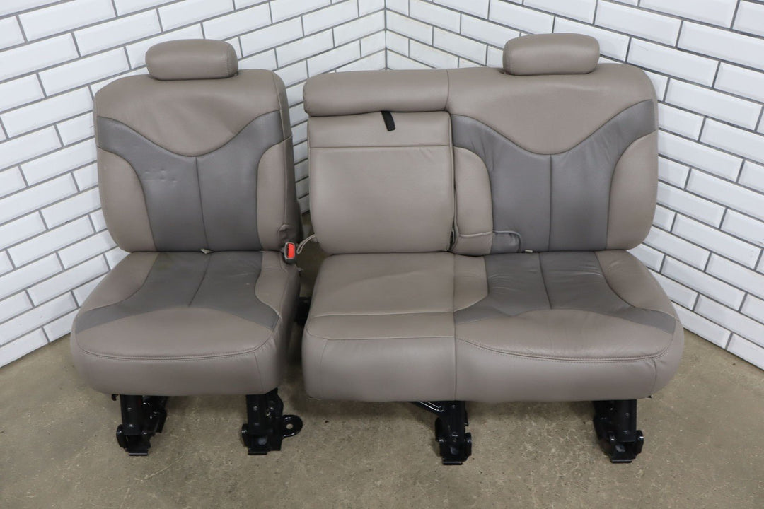 1999 - 2002 Chevy GMC Silverado Sierra Crew Cab Leather Seat Set Front/Rear