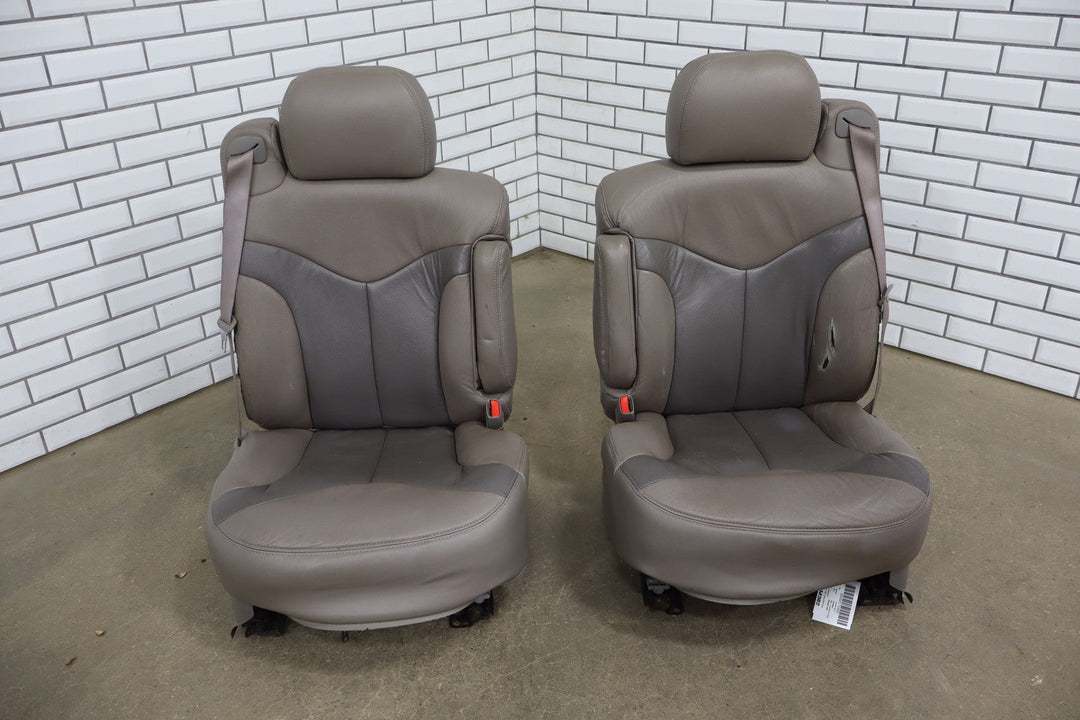 1999 - 2002 Chevy GMC Silverado Sierra Crew Cab Leather Seat Set Front/Rear