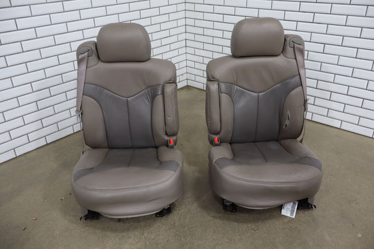 1999 - 2002 Chevy GMC Silverado Sierra Crew Cab Leather Seat Set Front/Rear